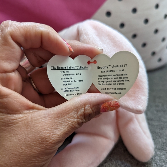 Ty Beanie Babies Lot of 2- Floppity/ Hoppity Bunnies w tags. - Picture 5 of 7